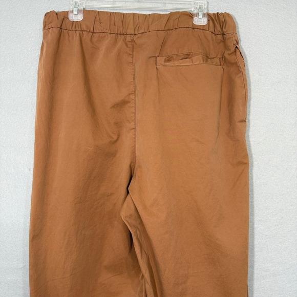 Bershka Women's Extra Wide Leg Pants Brown Size M Oversized Streetwear Boho Cozy - Picture 4 of 5